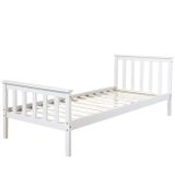 Drevená posteľ 90x200 biela