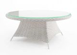 Záhradný ratanový stôl RONDO Ø 180 cm piesok