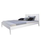 Manželská posteľ drevená 140x200 biela