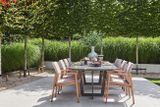 Záhradný stôl SUNS PALERMO antracit/neolith čierny 320x116 cm