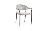 Záhradná jedálenská stolička SUNS Matera - antracit/soft grey
