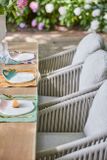 Záhradná jedálenská stolička SUNS NAPPA FISHBONE soft green/soft green
