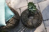 Záhradný ratanový stolík CANNES 35 cm natural