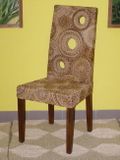 Jedálenská stolička SEATTLE - mahagon, banánový list