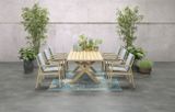 Záhradný drevený stôl La Plata 240x100 - akáciová biela