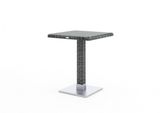Záhradný ratanový stôl QUADRO 60x60x72 cm piesok