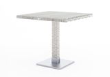Záhradný ratanový stôl QUADRO 80x80x72 cm sivý