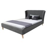 Čalúnená posteľ 140 x 200 šedá