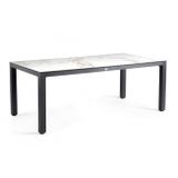 Hliníkový stôl s dektonovou doskou BRIGA 220 x 100 cm ENTZO