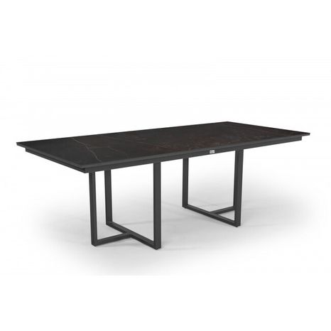 Hliníkový stôl s dektonovou doskou Nida 280 x 100 cm - Charocal