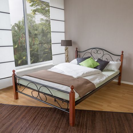 Kovová posteľ 180 x 200 rám postele + rošt