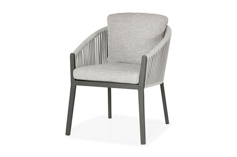 Záhradná jedálenská stolička SUNS AVERO antracit/soft grey