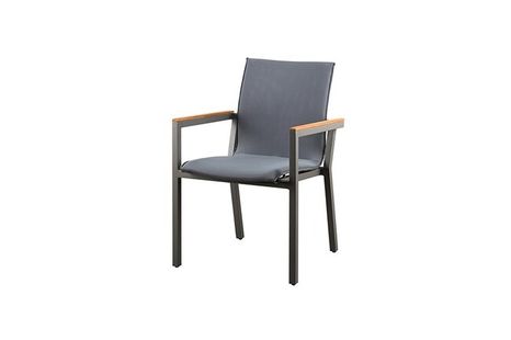 Záhradná jedálenská stolička SUNS FELICE antracit/grey