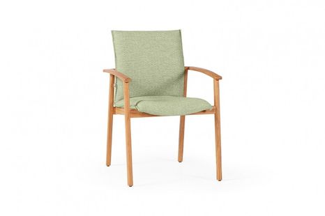 Záhradná jedálenská stolička SUNS Florine - Soft green