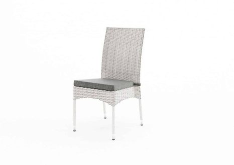 Záhradná ratanová stolička STRATO biela