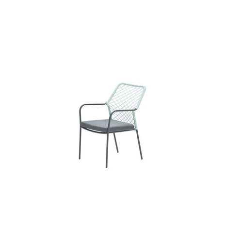 Záhradná stolička DIDO antracit/mentolová