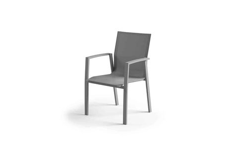 Záhradná stolička LEON sivá