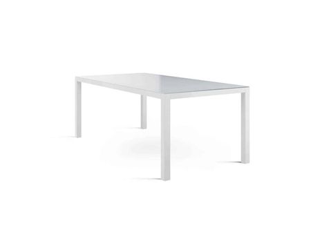 Záhradný hliníkový stôl OVIEDO biely
