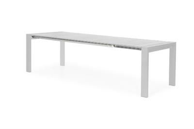 Záhradný hliníkový/rozkladací stôl SUNS RIALTO biely 217/269 cm