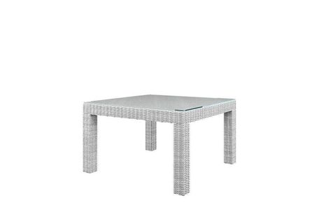 Záhradný ratanový stôl MILANO biely
