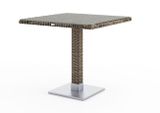 Záhradný ratanový stôl QUADRO 80x80x72 cm piesok