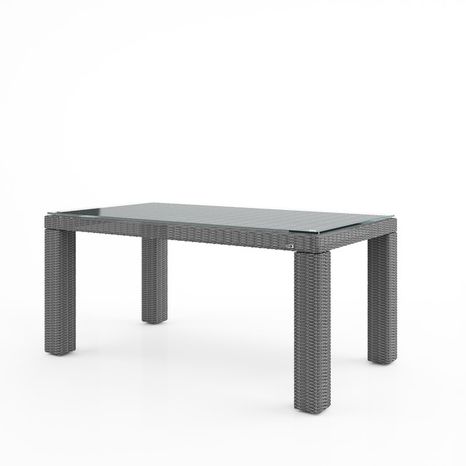Záhradný ratanový stôl RAPALLO 160 cm šedá- vystavený kus