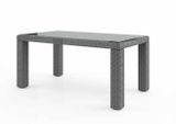 Záhradný ratanový stôl RAPALLO 160 cm sivý