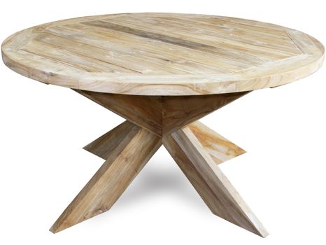 Záhradný teakový stôl REMES Ø120